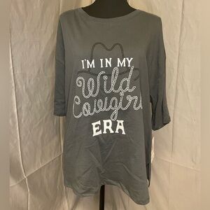 NWT Kensie Gray “I’m In My Wild Cowgirl Era” Tee